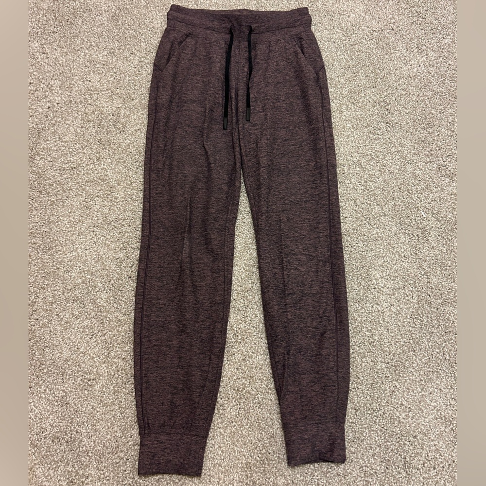 Lululemon Ready to Rulu Jogger in black/plum space dye women’s size 4